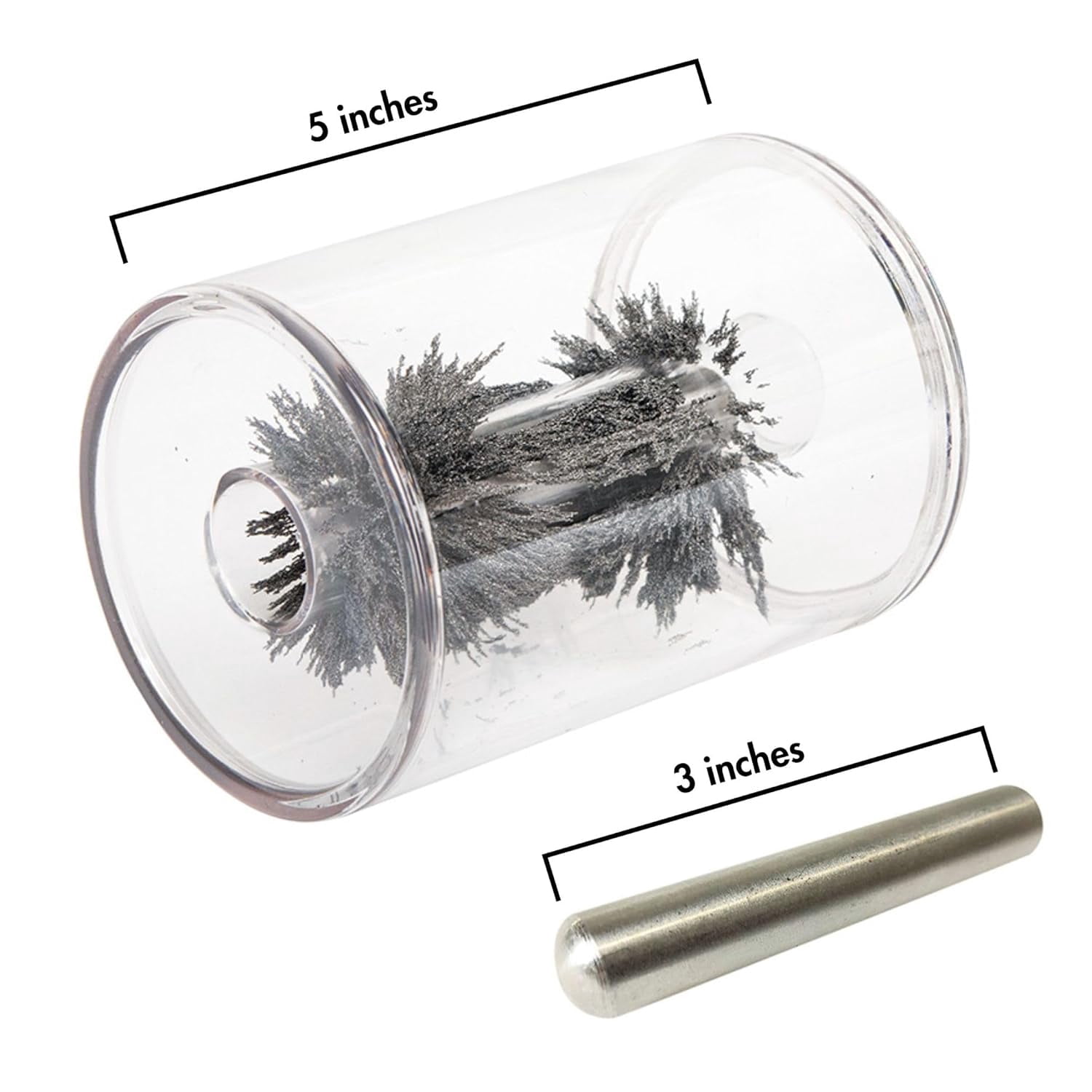 Dowling Magnets Simply Science Mysterious Magnet Tube with Steel Filings