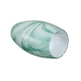 thumbnail image 5 of 7.64"in Art Glass Oval Pendant Shade with Green and White Finish, 5 of 6