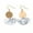 G, variant on Earring for Women 1 Pair Women Crystal Rhinestone Round-Shaped Ear Stud Earrings