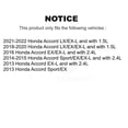 thumbnail image 2 of Transit Auto Front Disc Brake Caliper Rotors and Ceramic Pads Kit for Car Honda Accord KC8-100369T, 2 of 11