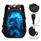 thumbnail image 3 of Fotbe Wolf Mochila con Estampado y Puerto USB para Hombre y Mujer, Mochila Antirrobo, Mochila de Viaje, Mochila Escolar, Mochila Universitaria, 3 of 7