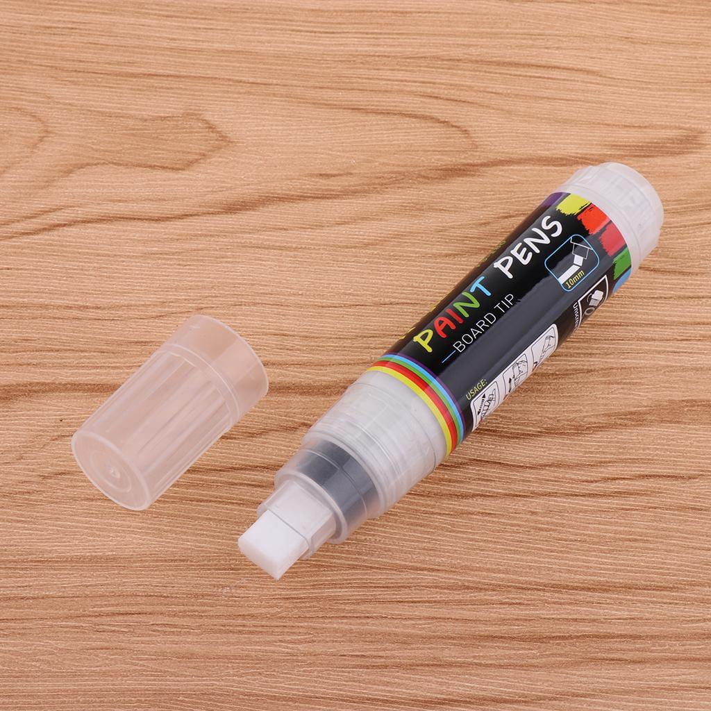 FVDPWYE (12 Colors) Oil-Based Marker Pen Colorful Waterproof Metallic Oil Fill Paint DIY White