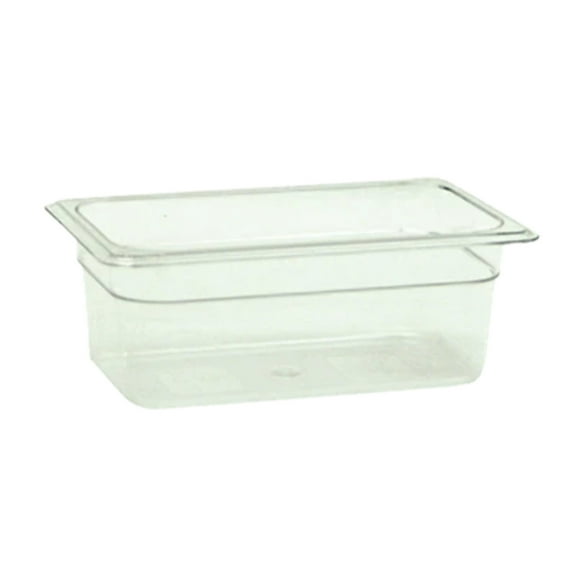 Excellante Quarter size 4 inch deep polycarbonate food pan, NSF certified, comes in each