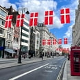 thumbnail image 4 of Denmark Flag 3x5 Ft, Large Denmark National Flags for Outside - Double Side with Brass Eyelets for Olympic Party Decorations, Bar Garden Street Decoration Indoor Outdoor, 4 of 10