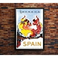 thumbnail image 2 of Sabena Airlines - Spain - Vintage Travel Poster (12x18Inches(BlackWood-Framed)), 2 of 6