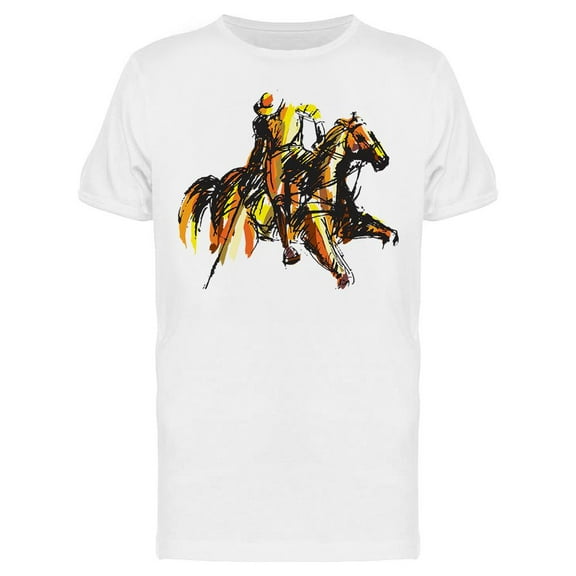 Horse Polo Athlete T-Shirt Men -Image by Shutterstock, Male 3X-Large