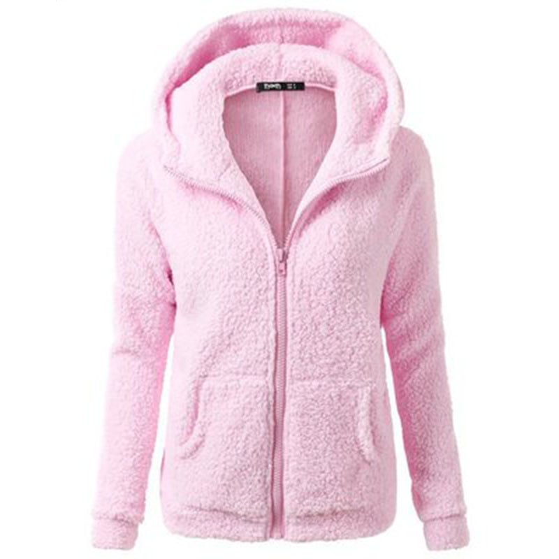 TIFENNY Womens Oblique Zipper Hooded Coat,Winter Warm Slim Fit Jacket Long Sleeve Blouse Sweatshirt Tops 