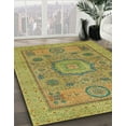 thumbnail image 3 of Ahgly Company Machine Washable Indoor Square Abstract Cookie Brown Area Rugs, 6' Square, 3 of 7