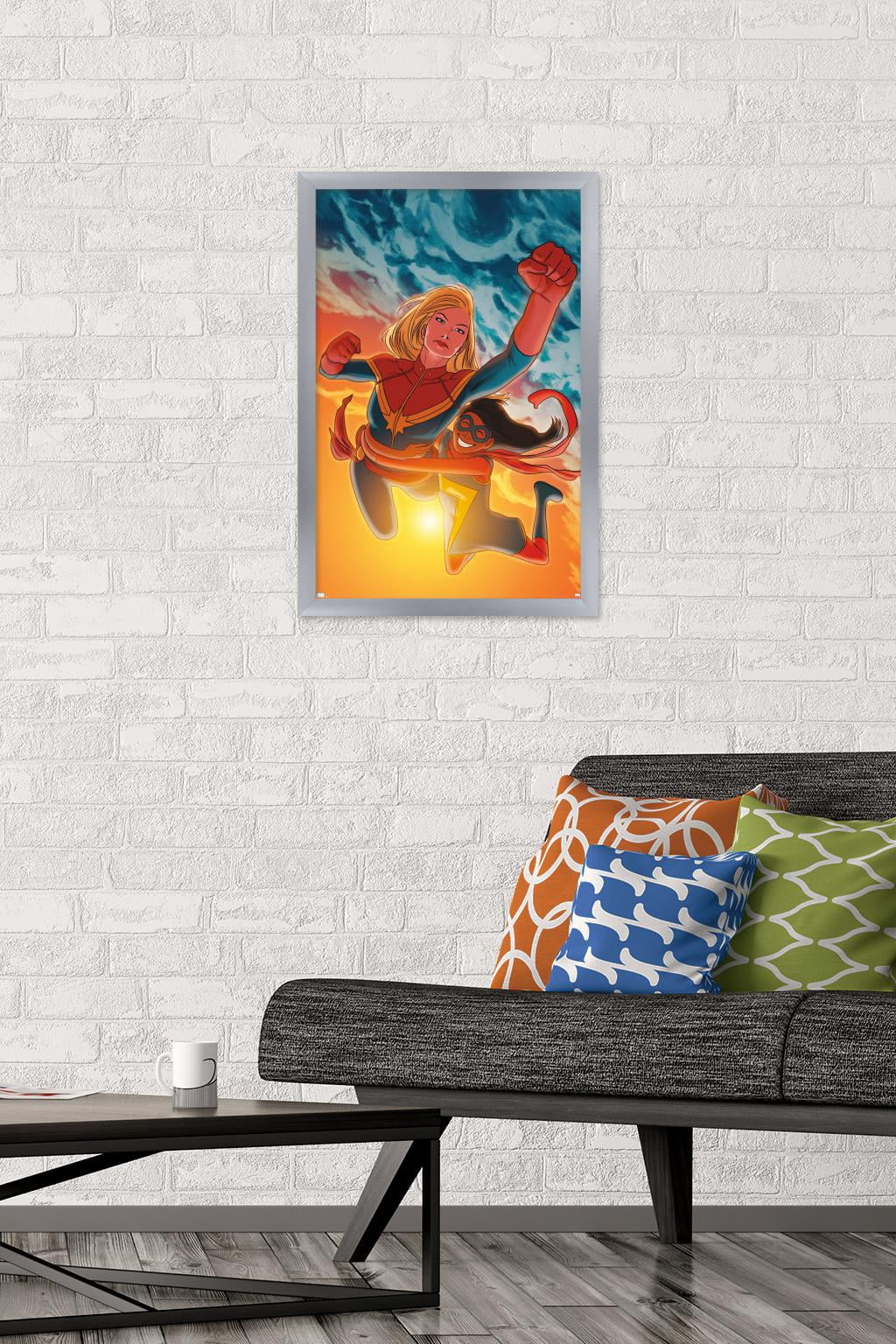 Marvel Comics - Ms. Marvel - Ms. Marvel #17 Wall Poster, 14.725" x 22.375", Framed
