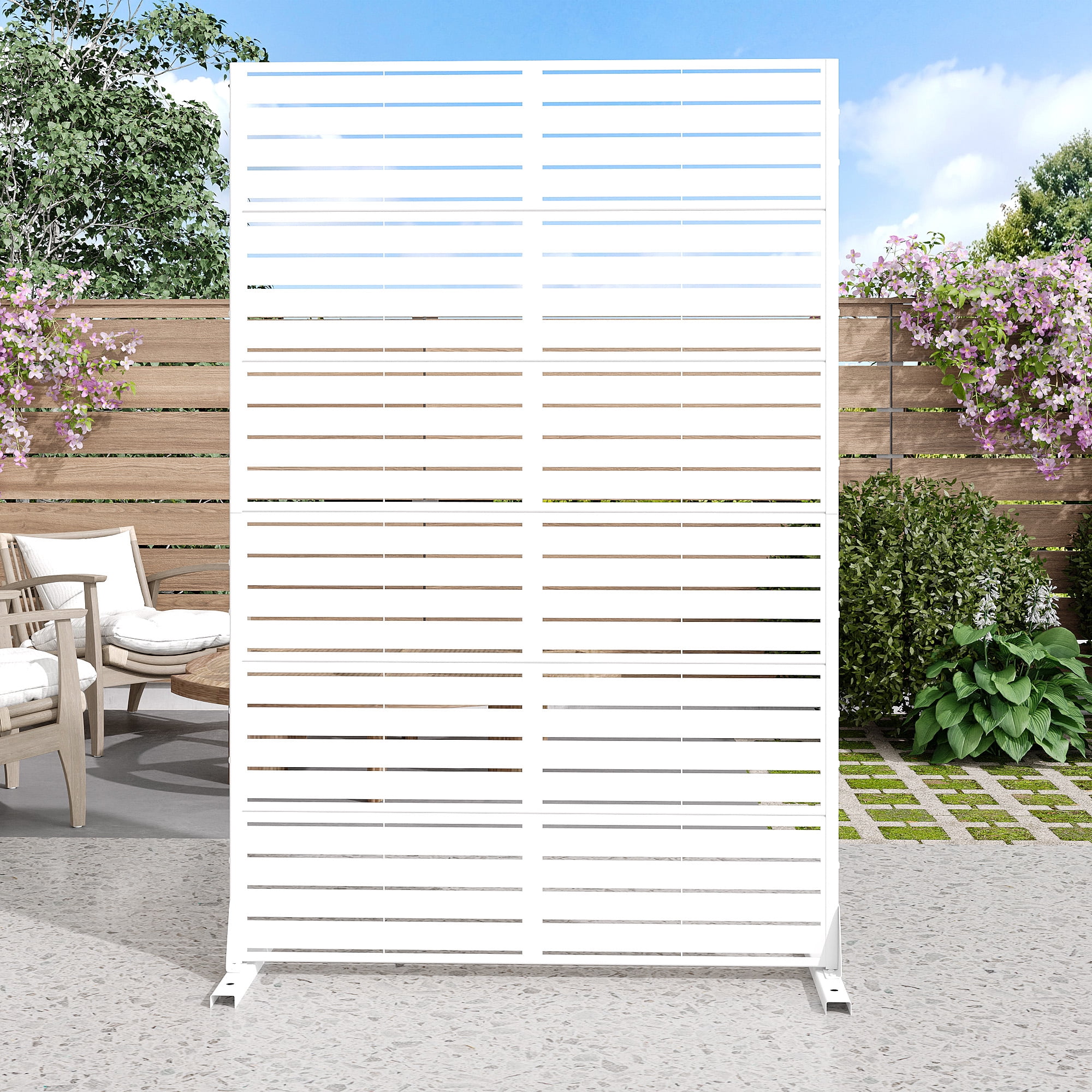MAYEERTY 72" x 47" Privacy Screen Fence, Heavy Duty Fence Privacy Screen Outdoor