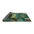 thumbnail image 2 of Ahgly Company Indoor Square Patchwork Turquoise Blue Transitional Area Rugs, 6' Square, 2 of 4