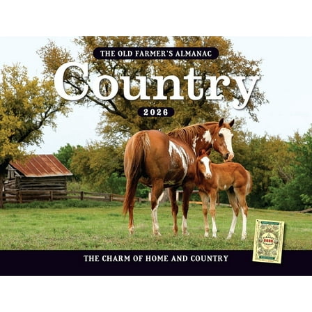 The 2026 Old Farmer's Almanac Country Wall Calendar, (Paperback)