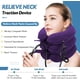thumbnail image 2 of Dispositivo de tracción cervical para aliviar el dolor de cuello. Collarín inflable ajustable y aparato de tracción cervical. Dispositivo de descompresión cervical para uso doméstico (morado)., 2 of 7