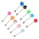 thumbnail image 1 of 10 Unids Surtido de Barra Pendientes Punk de Varios Color de material acero Inoxidable para Mujeres, Multicolor, 1 of 9