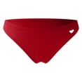 thumbnail image 5 of Rotm Full Coverage Swim Bottoms Women Standard Strappy Bikini Bottoms Full Coverage Bathing Suit Cutout Swim Low Rise Swimsuit Bottom Red,XL, 5 of 7