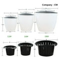 thumbnail image 4 of EeaseCA 110mm Diameter Plastic Plant Hydroponic Container Succulent Plant Container Cactus Pot Flower Holder, 4 of 8