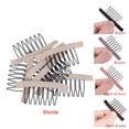 thumbnail image 2 of 24-Piece Wig Accessory Kit: Steel 7-Tooth Combs for Wig Caps, Hairpiece Clips, and Tools (Blonde), 2 of 6