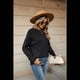 thumbnail image 5 of Suéteres Casuales de Larga para Mujer, Suéteres Sueltos de Punto Liso, Suéteres Tipo Jersey, Tops. Negro M, 5 of 7