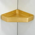 thumbnail image 2 of Shower Organizer   Shower Caddy Corner Shower Rack Self Adhesive Bathroom Shelf No Drilling Wall Mounted space aluminum for bathroom bathroom-Golden_2 layer, 2 of 5