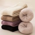 thumbnail image 5 of Nkmbld 3 Pairs of Fuzzy Socks for Men Women, Thickened Fleece Lined Socks Fluffy Cozy Comfy Plush Warm Socks, Winter Warm Thick Thermal Plush Non Slip Soft Fleece Socks, 5 of 8