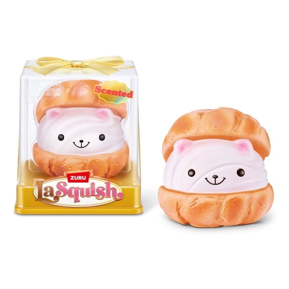 La Squish Kitty La Creme by ZURU - Scented Slow Rise Squishy Cream Puff Kitty Cat Toy for Kids Ages 3 