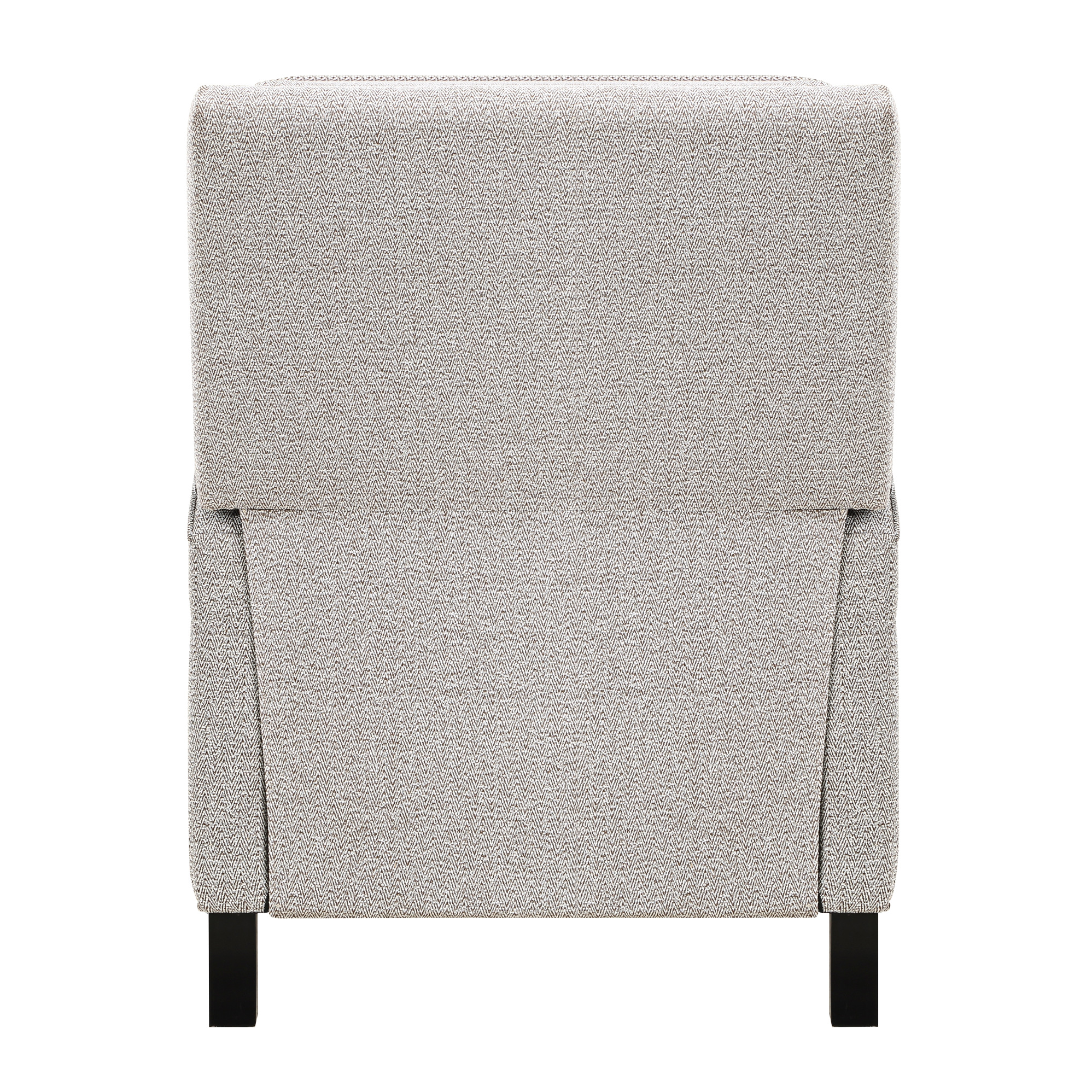Modern Reclining Chair In Coconut Chenille With Pocket Coils Push Back Chenille, Solid Wood Frame, 1pc Cushion Seat, Transitional Style, 30" X 38" 39"h, 25" Arm Height