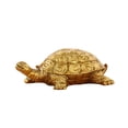 thumbnail image 2 of Tong Pyrite Tortoise Pyrite Stone Turtle Figurine For Feng Shui Brass Turtle Statue For Home Desk Shelf Tortoise Ornament For Living Room Display, 2 of 6
