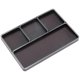 thumbnail image 1 of Four-Grid Simple Screw Disk Storage Box Metal Nut Screw Tray,Black, 1 of 5