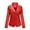 Red, variant on IROINNID Women's Faux Leather Jacket Long Sleeve Solid Color Stand Collar V-Neck Outwear, Casual Winter Thickened Plush Cotton Plush Collar Jacket Cotton Jacket Warm Plush Jacket