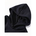thumbnail image 3 of Men's Solid-Color Printed Hooded Sweatshirt With "Create Your Own Hoodie Sweatshirt" Text Graphic, Comfortable Soft Long Sleeve Tops Unisex Casual Hoodie, 3 of 6
