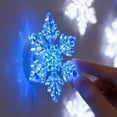 thumbnail image 4 of Christmas Snowflake Wall Decoration Lights 6 Blue 6 White LED Snowflake Wall Lights for Living Room and Entryway Decor, 4 of 9