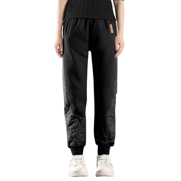 Wide Leg Sweatpants Women Tall MIUOWANP Women Warm And Cold Cotton Pants Lightweight Plus Size High Waist Casual Versatile Women Pants Long Pants Black M