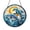 Acrylic 3.5 Inch, variant on Ocean Animal Inspired Stained Glass Style Panel – Round Window Decor