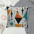 thumbnail image 2 of Nawypu Mid Century Pillow Covers Mid Modern Decorative Pillow Orange and Teal Throw Pillowcase Retro Abstract Geometric Throw Pillows Covers Set of, 2 of 5
