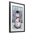 thumbnail image 3 of Stupell Industries Let It Snow Joyful Snowman Black Framed Print Under Glass, design by Dogwood Portfolio, 20 x 14, 3 of 10