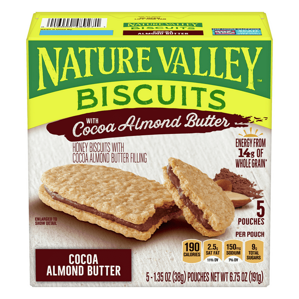nature valley biscuits with almond butter nutrition