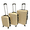Red, variant on NiceTravel Luggage Set (20/24/28 inch),Hard-shell suitcase with Cup Holder(20"), Combination Locks & 360° Spinner Wheels, Pink