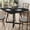 Black, variant on Gelloan 31.5" Square Kitchen Table for 2 or 4, Small Dining Table with Metal Base, Modern Dinner Table for Dining Room Apartment Restaurant（Only Table）,Brown