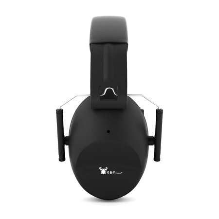 Earmuffs hearing protection with low profile passive folding design 26dB NRR and reduces