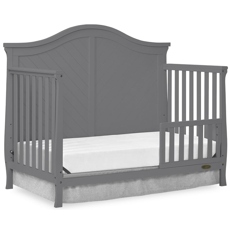 Dream On Me Kaylin 5-in-1 Convertible Crib, Storm Grey