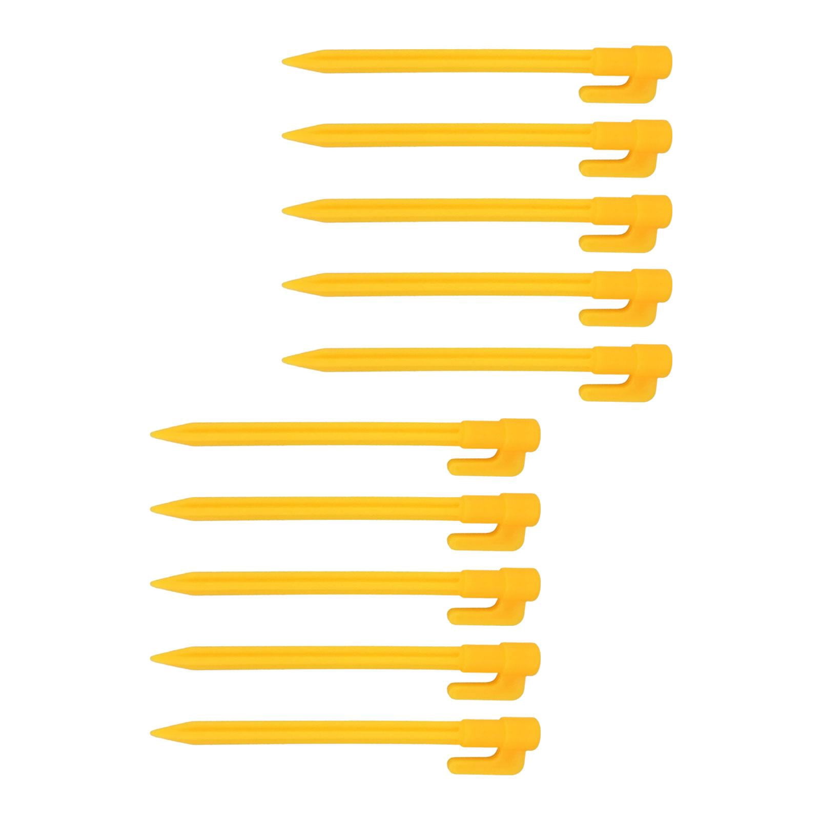 simhoa 4x 10Pcs Tent Stakes Pegs Ground Pegs Fence Hooks Pegs Tent Nails Stake Garden Stakes Camping Tents Nails for Yard, Outdoor, Lawn, Netting, Fishing