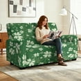 thumbnail image 4 of Xoenoiee Green Shamrock Music Note Print 6 Pieces Stretch Recliner Loveseat Covers St. Patrick's Day Decor Soft Reclining Couch Cover with Pockets Anti-Slip Sofa Slipcover Fitted Furniture Protector, 4 of 6