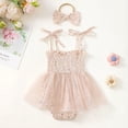 thumbnail image 1 of Little Girls Clothes Baby Romper Dresses Bodysuit Baby Outfit Ropa De Bebe Baby Girl Rompers 0-3 Months, 1 of 3