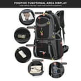 thumbnail image 6 of WYBXZ Large Capacity Outdoor Backpack, 2025 New Multi Functional Mountaineering Bag, Summer Large Capacity Waterproof Outdoor Hiking Backpack, Travel Load Reduction Backpack, 60L, 6 of 8