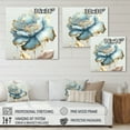 thumbnail image 4 of Designart Chic Blue Blooming Flower III Canvas Wall Art, 4 of 5
