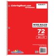 thumbnail image 1 of Wide Ruled Red Notebook 72 Pages, 1 of 3