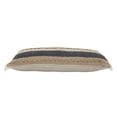 thumbnail image 4 of Ox Bay Daniel 14" x 36" Denim/Tan Striped Adult Decorative Lumbar Throw Pillow Cover, 4 of 9