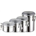 Stainless Steel Food Sealed Preservation Jar, Canisters Container with