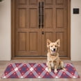 thumbnail image 4 of Red and Blue Star Argyle Pattern Door Rugs,Washable Non Slip Door Mats Indoor,Decorative Door Mats,Entry Mat Indoor for Entrance,Bedroom,Kitchen,Bathroom,16"x47", 4 of 6
