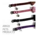 thumbnail image 4 of Yidarton Pet Cat Collar High Texture Velvet Texture Bow Cat Collar With Bell Pink Ribbon, 4 of 5